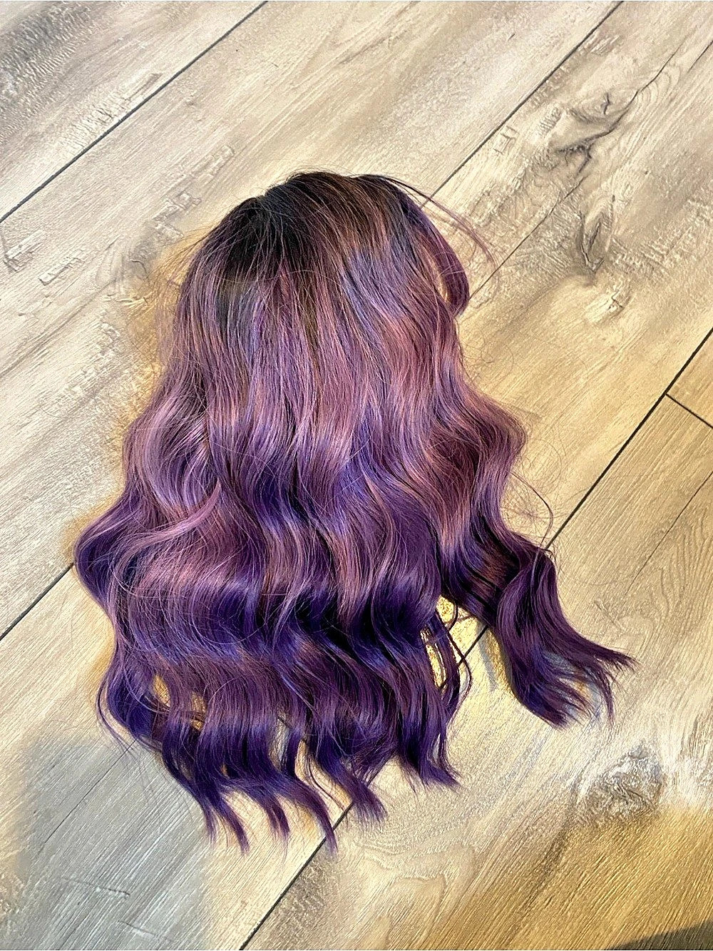 Wavy Purple ombré Wig